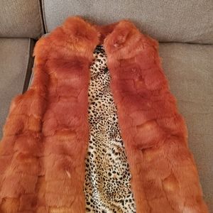 Faux fur vest
